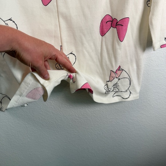 NWT Disney Pajama Romper Womens XL White Pyjama Long Sleeve Lounge Sleep - Picture 5 of 7